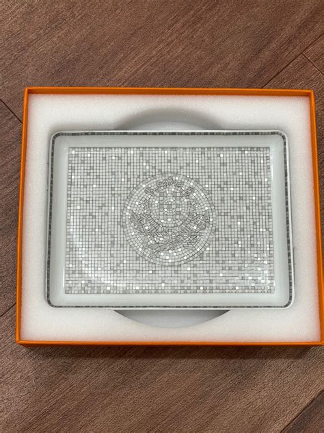 hermes christmas dishes|hermes mosaique tray.